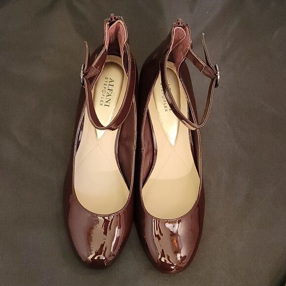 ALAFANI STEP&FLEX ANKLE WOMENS HEELS Cabernet Sauvignon Red Patent Leather  - Picture 13 of 15
